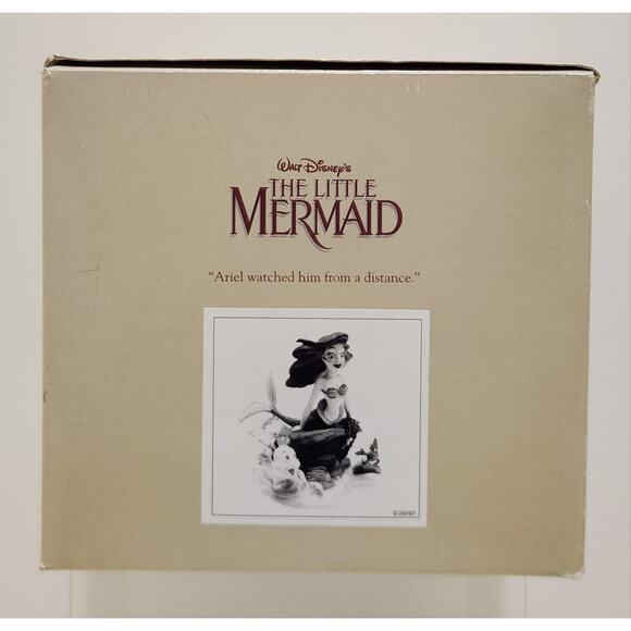 The Little Mermaid Disney Story Book Figurine Ariel Watched Him From A Distance - Picture 12 of 16